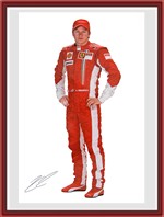 Kimi Raikkonen F2007 Ferrari Promo Card