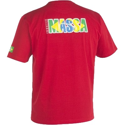 Red Felipe Massa Ferrari T-Shirt - Back View