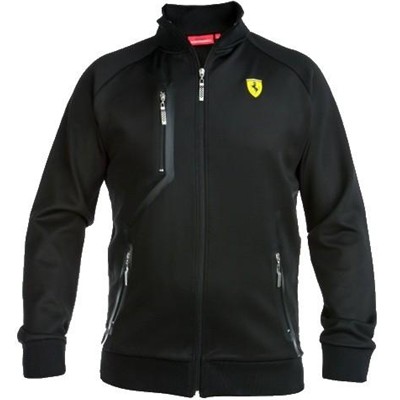 Ferrari Evolution Zip Through Sweatshirt - Black