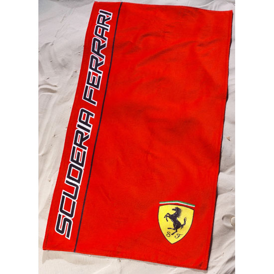 Scuderia Ferrari Logo Beach Towel - Red