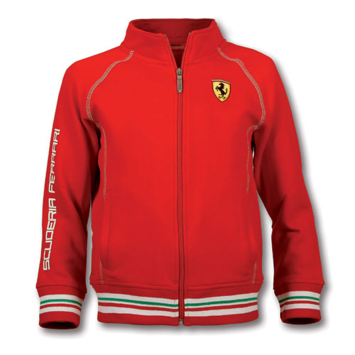 Ferrari Kids Red Zip Sweatshirt (FP9030)