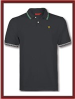 Slim Fit Ferrari Polo Shirt - Black