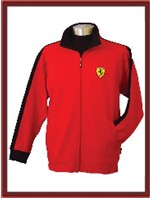 Ferrari Zip Fleece Jacket - Red/Black