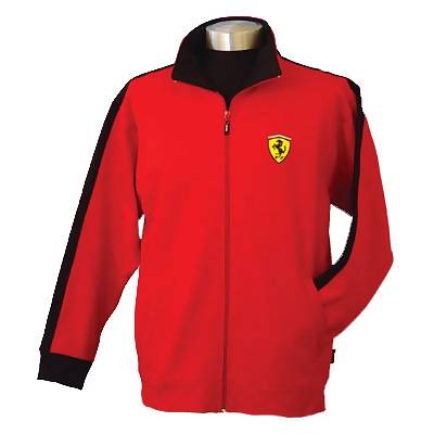 Ferrari Zip Fleece Jacket - Red/Black (SFR6634)