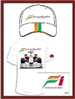 Force India F1 Team T-Shirt & Cap Combo - White