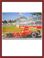 Large Felipe Massa F2007 Ferrari Factory Poster