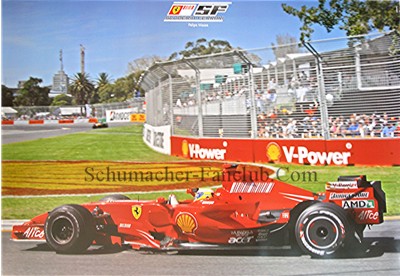 Large Felipe Massa F2007 Ferrari Factory Posters - Full View