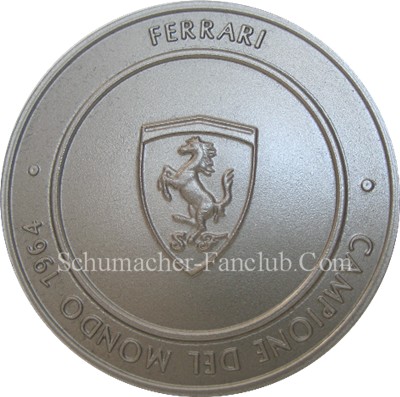 Ferrari 158 F1 Titanium Medal - Back View