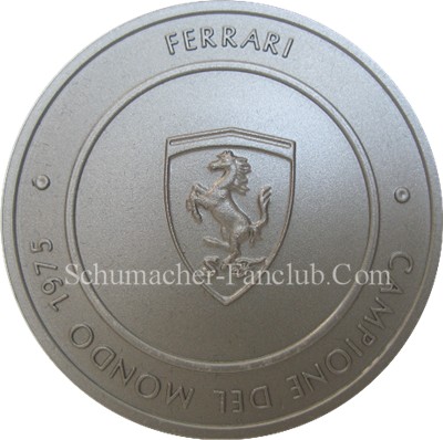 Ferrari 312 T2 Titanium Medal - Back View