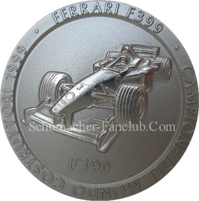 Ferrari F399 Titanium Medal - Front View