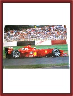Large Signed F1-2000 Ferrari Factory Poster