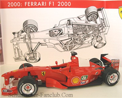 SF02/00 Michael Schumacher Ferrari F1-2000 - Booklet View