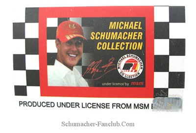 Michael Schumacher Helmet Pin - Front Package View