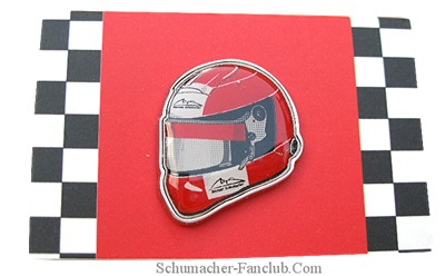 Michael Schumacher Helmet Pin - Inside Package View