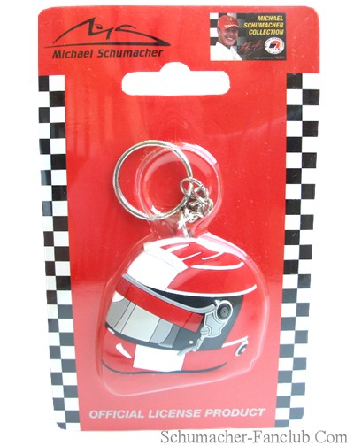 Michael Schumacher Rubber Helmet Keychain - Package View