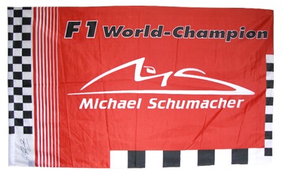 MSF829 Michael Schumacher Racing Flag - Detailed View