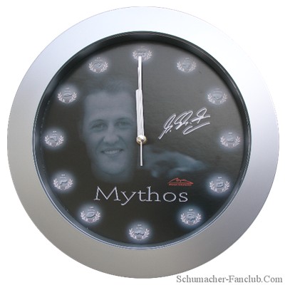 Michael Schumacher Mythos Wall Clock - Detailed View