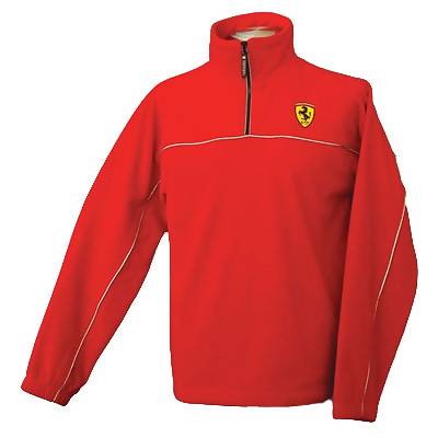 Ferrari Half Zip Fleece Pullover - Red (SFR6620)