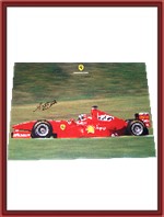 Medium Signed 1998 F300 Ferrari Factory Poster
