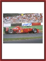 Signed F1-2000 Ferrari Factory Poster