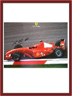 Medium Signed F2001 Ferrari Factory Poster