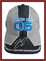 Kimi Raikkonen signed 2006 Australian Grand Prix cap